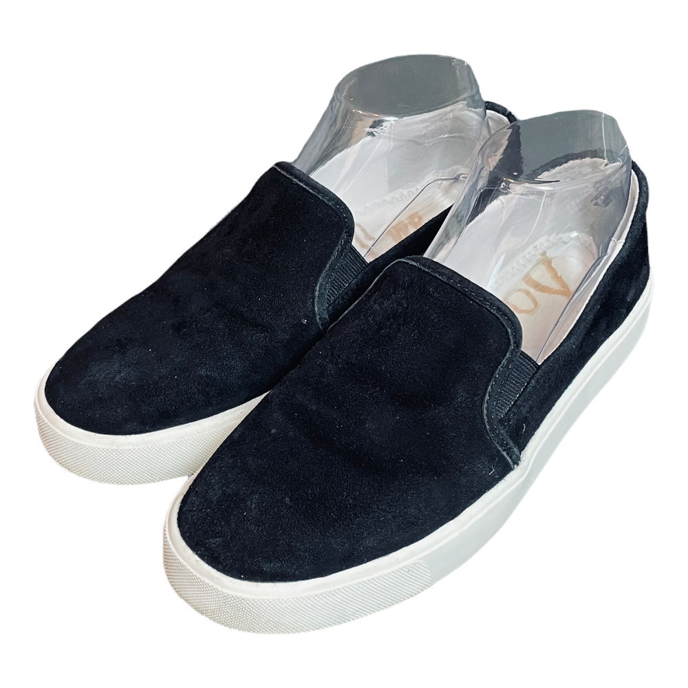 𝅺SAM Edelman Black Velvet Slip On Shoes Women’s Size 7.5 - Picture 4 of 12